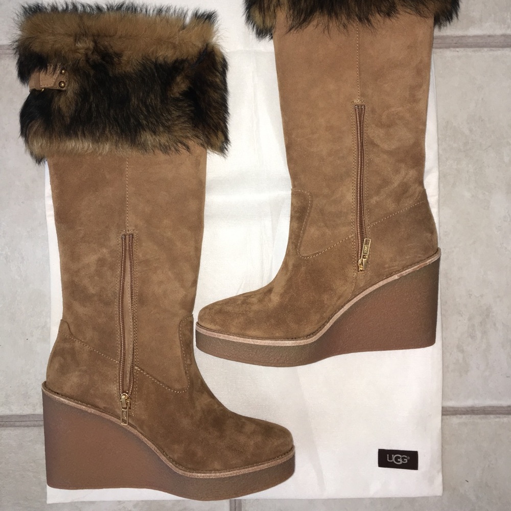 Brand new in the box UGG valberg wedge boots